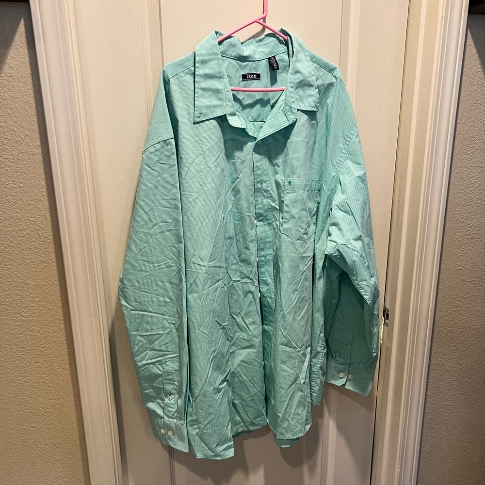 Men’s big and tall long sleeved button up 4xlt